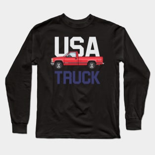 USA Truck LWB Red Long Sleeve T-Shirt